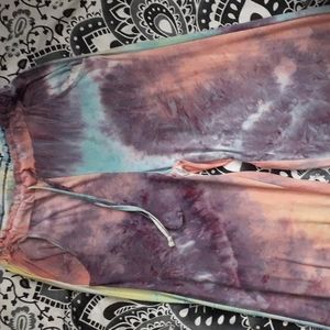 DEREK HEART tie dye palazzo lounge pants. Size M.